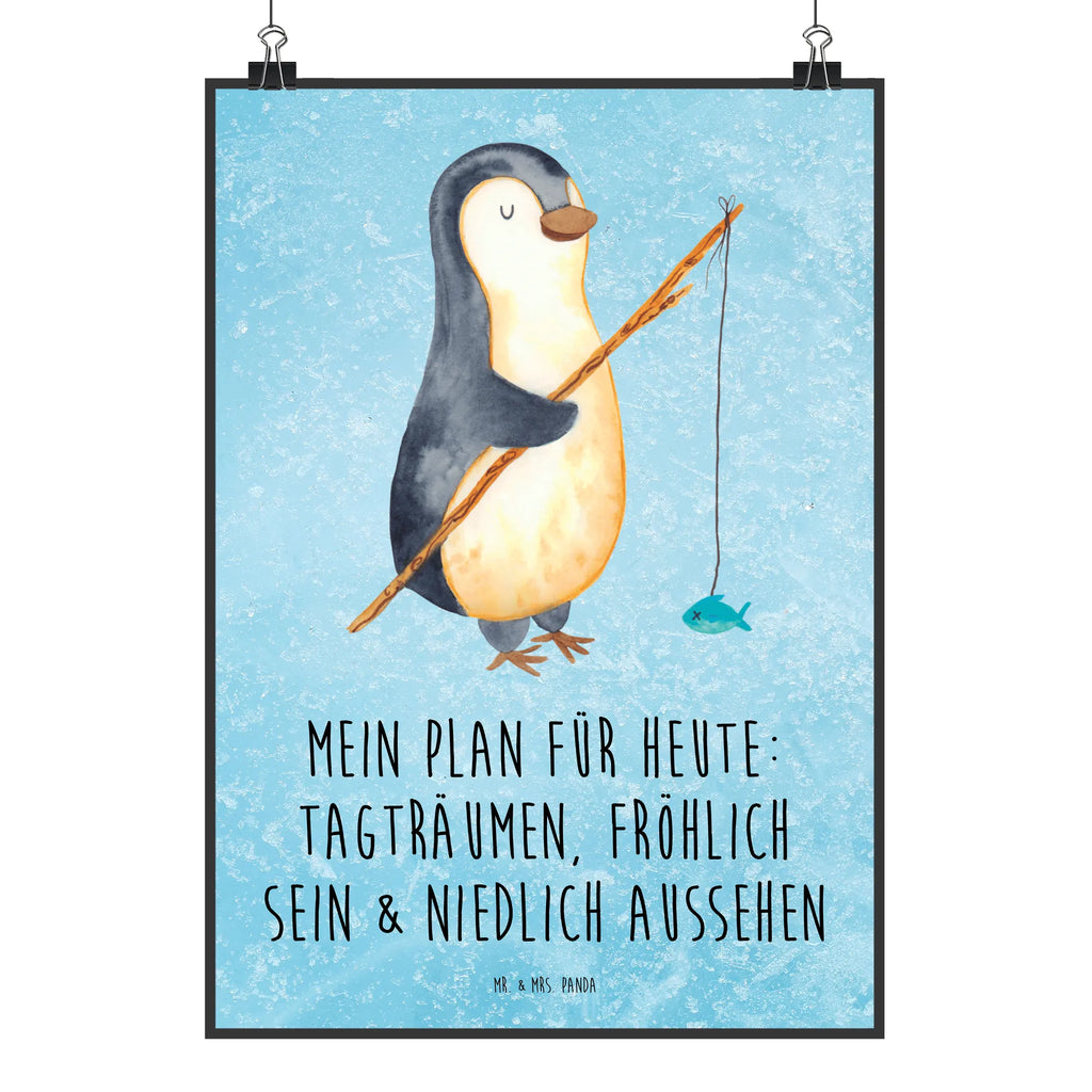 Poster Pinguin Angler Poster, Wandposter, Bild, Wanddeko, Küchenposter, Kinderposter, Wanddeko Bild, Raumdekoration, Wanddekoration, Handgemaltes Poster, Mr. & Mrs. Panda Poster, Designposter, Kunstdruck, Posterdruck, Pinguin, Pinguine, Angeln, Angler, Tagträume, Hobby, Plan, Planer, Tagesplan, Neustart, Motivation, Geschenk, Freundinnen, Geschenkidee, Urlaub, Wochenende