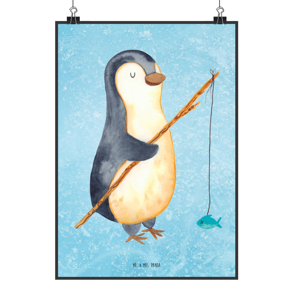 Poster Pinguin Angler Poster, Wandposter, Bild, Wanddeko, Küchenposter, Kinderposter, Wanddeko Bild, Raumdekoration, Wanddekoration, Handgemaltes Poster, Mr. & Mrs. Panda Poster, Designposter, Kunstdruck, Posterdruck, Pinguin, Pinguine, Angeln, Angler, Tagträume, Hobby, Plan, Planer, Tagesplan, Neustart, Motivation, Geschenk, Freundinnen, Geschenkidee, Urlaub, Wochenende