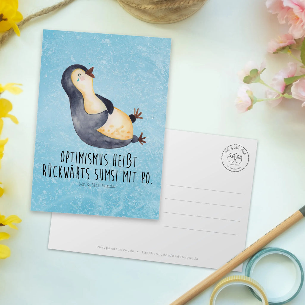 Postkarte Pinguin Lachen Postkarte, Karte, Geschenkkarte, Grußkarte, Einladung, Ansichtskarte, Geburtstagskarte, Einladungskarte, Dankeskarte, Ansichtskarten, Einladung Geburtstag, Einladungskarten Geburtstag, Pinguin, Pinguine, lustiger Spruch, Optimismus, Fröhlich, Lachen, Humor, Fröhlichkeit