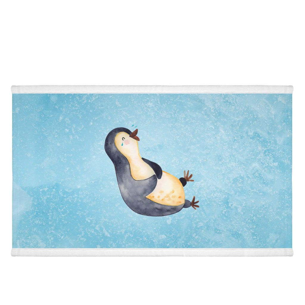 Handtuch Pinguin Lachen Handtuch, Badehandtuch, Badezimmer, Handtücher, groß, Kinder, Baby, Pinguin, Pinguine, lustiger Spruch, Optimismus, Fröhlich, Lachen, Humor, Fröhlichkeit