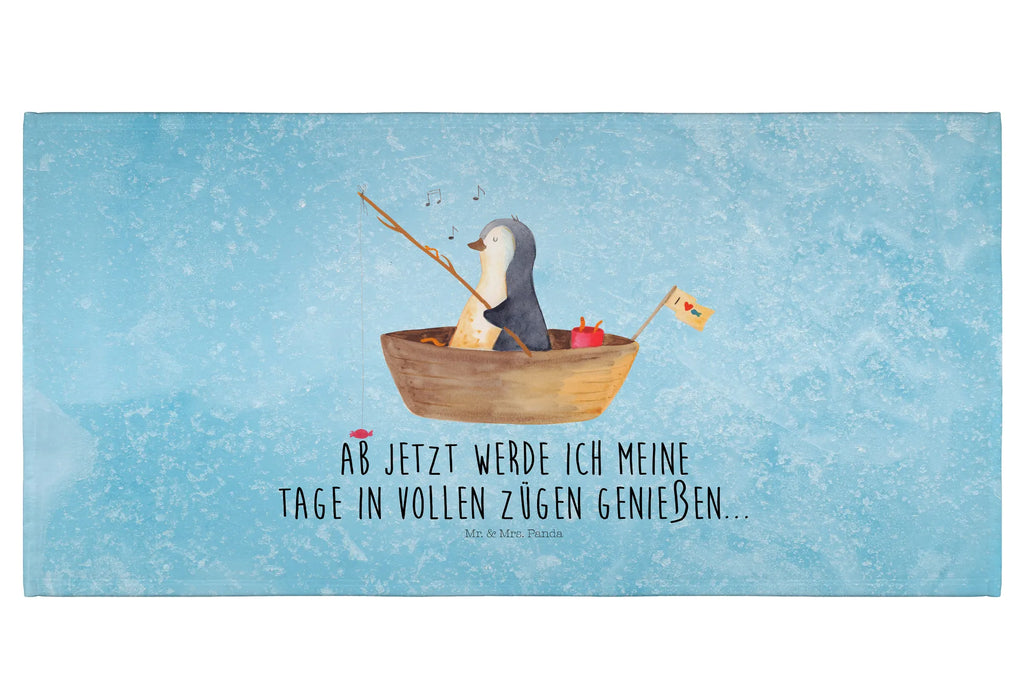 Handtuch Pinguin Angelboot Gästetuch, Reisehandtuch, Sport Handtuch, Frottier, Kinder Handtuch, Pinguin, Pinguine, Angeln, Boot, Angelboot, Lebenslust, Leben, genießen, Motivation, Neustart, Neuanfang, Trennung, Scheidung, Geschenkidee Liebeskummer