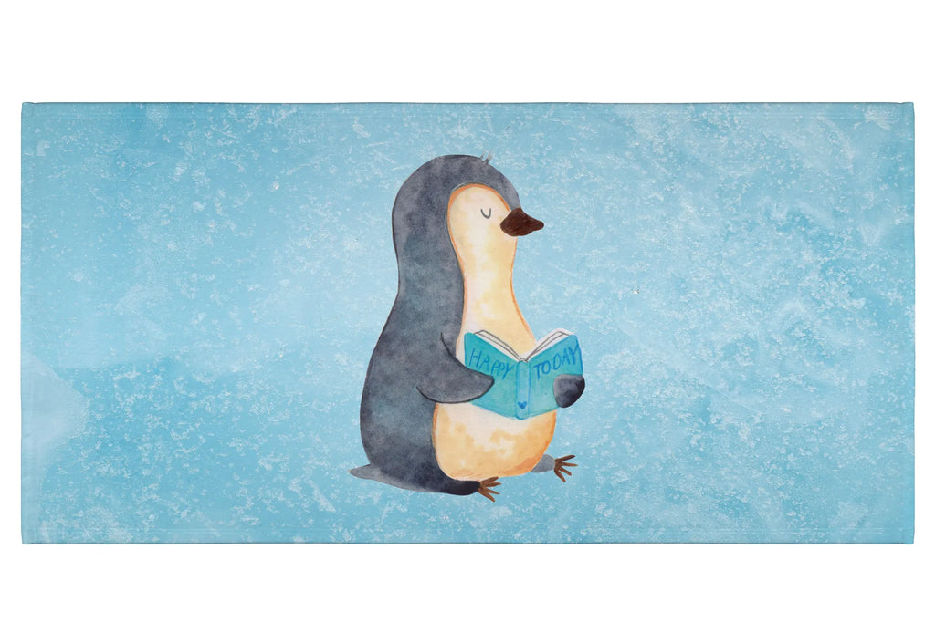 Handtuch Pinguin Buch Gästetuch, Reisehandtuch, Sport Handtuch, Frottier, Kinder Handtuch, Pinguin, Pinguine, Buch, Lesen, Bücherwurm, Nichtstun, Faulenzen, Ferien, Urlaub, Freizeit