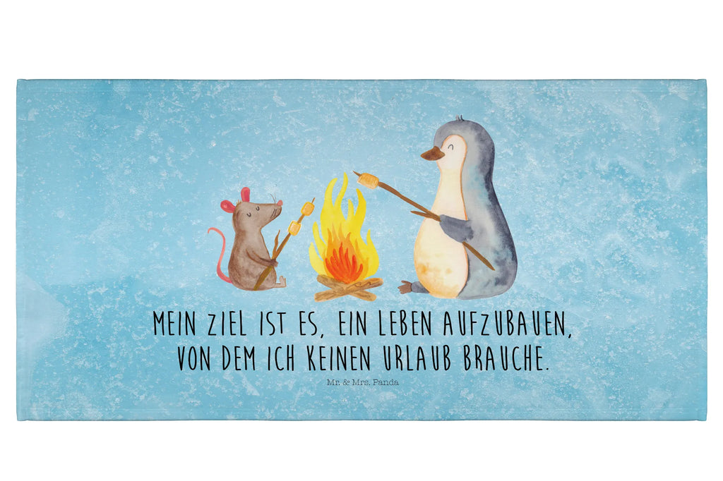 Handtuch Pinguin Lagerfeuer Handtuch, Badehandtuch, Badezimmer, Handtücher, groß, Kinder, Baby, Pinguin, Maus, Pinguine, Lagerfeuer, Leben, Arbeit, Job, Motivation, Büro, Büroalltag, Lebensspruch, Lebensmotivation, Neustart, Liebe, grillen, Feuer, Marshmallows