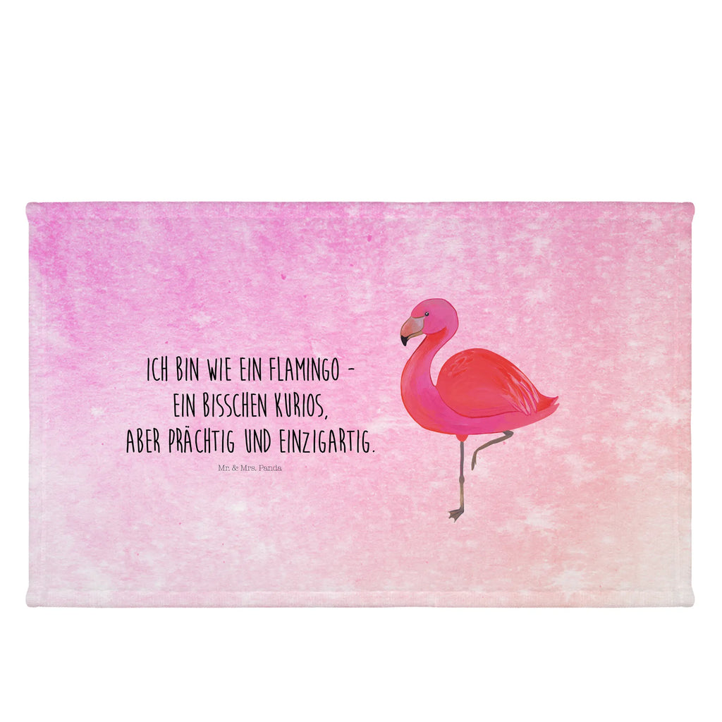 Handtuch Flamingo Classic Handtuch, Badehandtuch, Badezimmer, Handtücher, groß, Kinder, Baby, Flamingo, Einzigartig, Selbstliebe, Stolz, ich, für mich, Spruch, Freundin, Freundinnen, Außenseiter, Sohn, Tochter, Geschwister