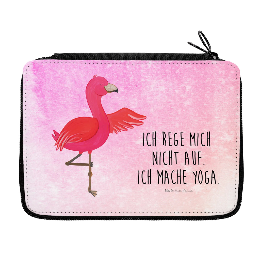 Federmappe Flamingo Yoga Federmappe, Stiftetasche, Stifte Etui, Schule, Einschulung, Geschenk, Kind, Schüler, Schülerin, Stifterolle, Federmäppchen, Motiv, Grundschule, Federmäppchen bedruckt, Büro Stifte Etui, Bestückte Federmappe, Kinder Federmappe, Federmappe Einschulung, Flamingo, Vogel, Yoga, Namaste, Achtsamkeit, Yoga-Übung, Entspannung, Ärger, Aufregen, Tiefenentspannung