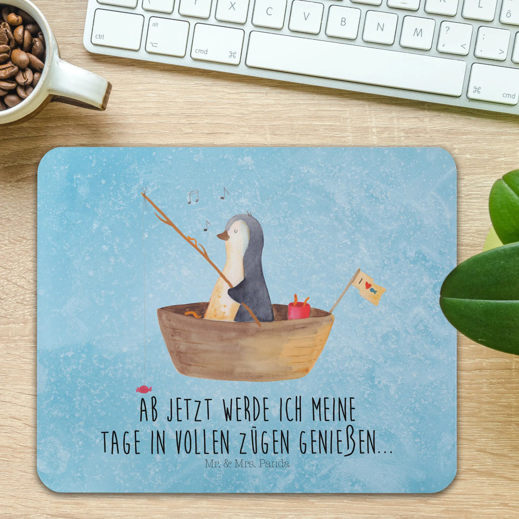 Mauspad Pinguin Angelboot Mousepad, Computer zubehör, Büroausstattung, PC Zubehör, Arbeitszimmer, Mauspad, Einzigartiges Mauspad, Designer Mauspad, Mausunterlage, Mauspad Büro, Pinguin, Pinguine, Angeln, Boot, Angelboot, Lebenslust, Leben, genießen, Motivation, Neustart, Neuanfang, Trennung, Scheidung, Geschenkidee Liebeskummer