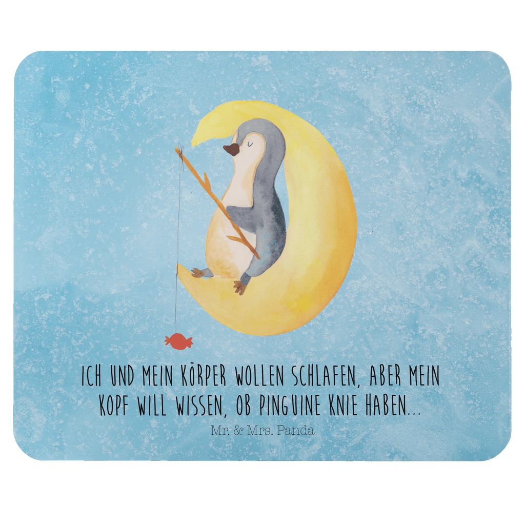 Mauspad Pinguin Mond Mousepad, Computer zubehör, Büroausstattung, PC Zubehör, Arbeitszimmer, Mauspad, Einzigartiges Mauspad, Designer Mauspad, Mausunterlage, Mauspad Büro, Pinguin, Pinguine, Spruch, schlafen, Nachtruhe, Einschlafen, Schlafzimmer, Schlafstörungen, Gästezimmer