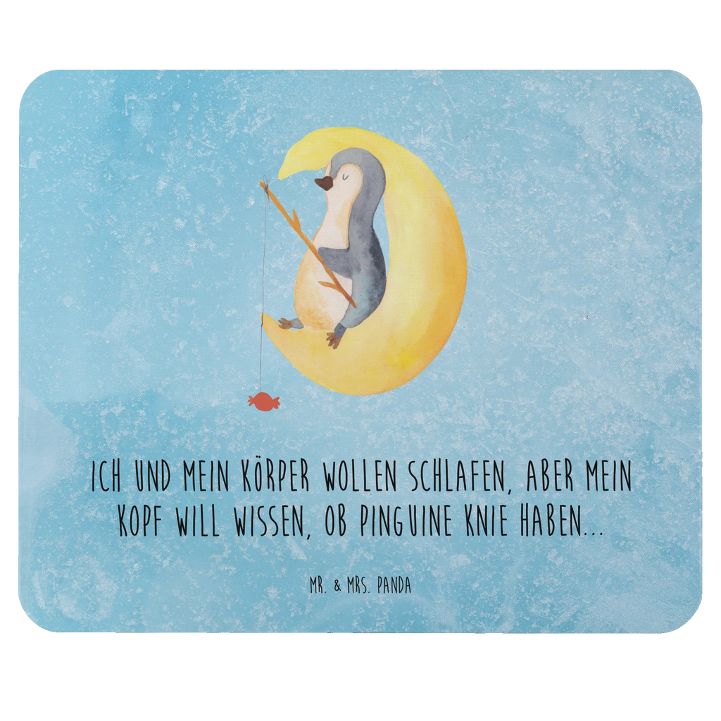 Mauspad Pinguin Mond Mousepad, Computer zubehör, Büroausstattung, PC Zubehör, Arbeitszimmer, Mauspad, Einzigartiges Mauspad, Designer Mauspad, Mausunterlage, Mauspad Büro, Pinguin, Pinguine, Spruch, schlafen, Nachtruhe, Einschlafen, Schlafzimmer, Schlafstörungen, Gästezimmer