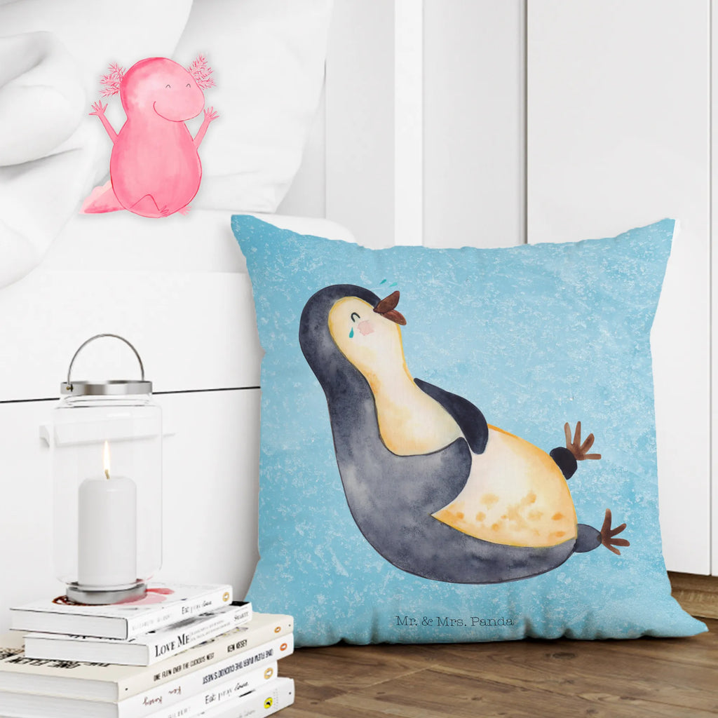 40x40 Kissen Pinguin Lachen Kissenhülle, Kopfkissen, Sofakissen, Dekokissen, Motivkissen, sofakissen, sitzkissen, Kissen, Kissenbezüge, Kissenbezug 40x40, Kissen 40x40, Kissenhülle 40x40, Zierkissen, Couchkissen, Dekokissen Sofa, Sofakissen 40x40, Dekokissen 40x40, Kopfkissen 40x40, Kissen 40x40 Waschbar, Pinguin, Pinguine, lustiger Spruch, Optimismus, Fröhlich, Lachen, Humor, Fröhlichkeit