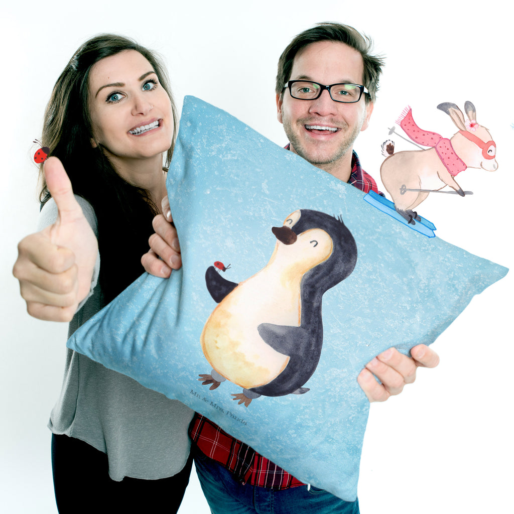 40x40 Kissen Pinguin Marienkäfer Kissenhülle, Kopfkissen, Sofakissen, Dekokissen, Motivkissen, sofakissen, sitzkissen, Kissen, Kissenbezüge, Kissenbezug 40x40, Kissen 40x40, Kissenhülle 40x40, Zierkissen, Couchkissen, Dekokissen Sofa, Sofakissen 40x40, Dekokissen 40x40, Kopfkissen 40x40, Kissen 40x40 Waschbar, Pinguin, Pinguine, Marienkäfer, Liebe, Wunder, Glück, Freude, Lebensfreude