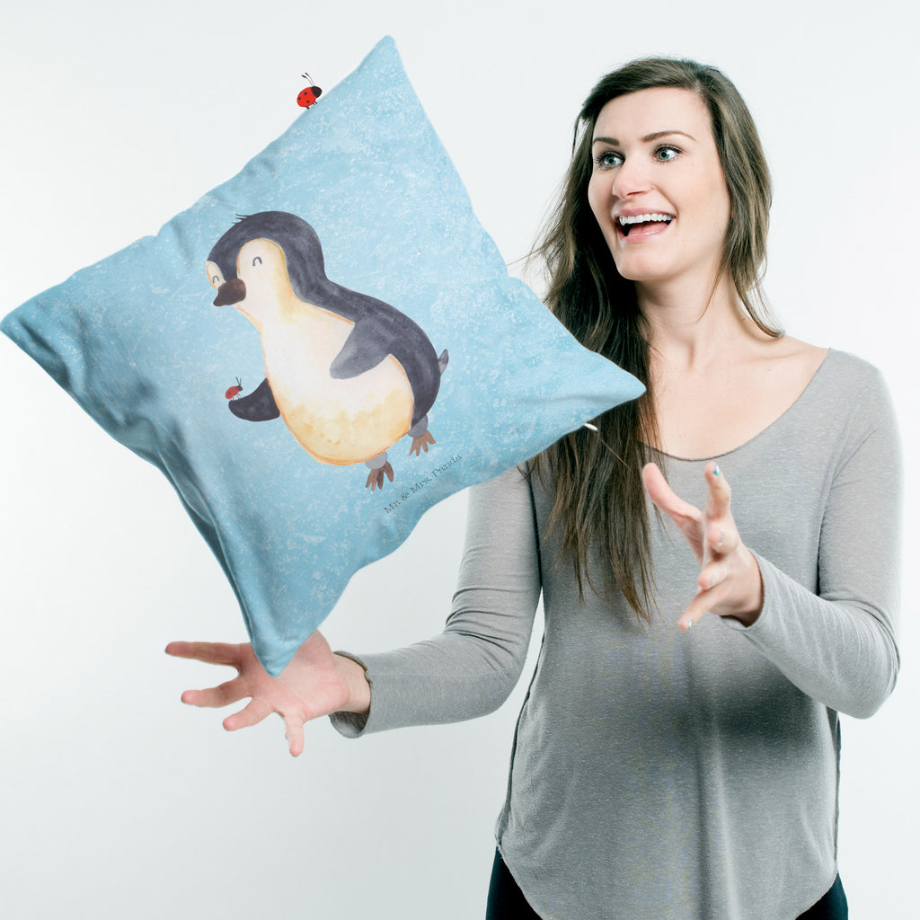 40x40 Kissen Pinguin Marienkäfer Kissenhülle, Kopfkissen, Sofakissen, Dekokissen, Motivkissen, sofakissen, sitzkissen, Kissen, Kissenbezüge, Kissenbezug 40x40, Kissen 40x40, Kissenhülle 40x40, Zierkissen, Couchkissen, Dekokissen Sofa, Sofakissen 40x40, Dekokissen 40x40, Kopfkissen 40x40, Kissen 40x40 Waschbar, Pinguin, Pinguine, Marienkäfer, Liebe, Wunder, Glück, Freude, Lebensfreude