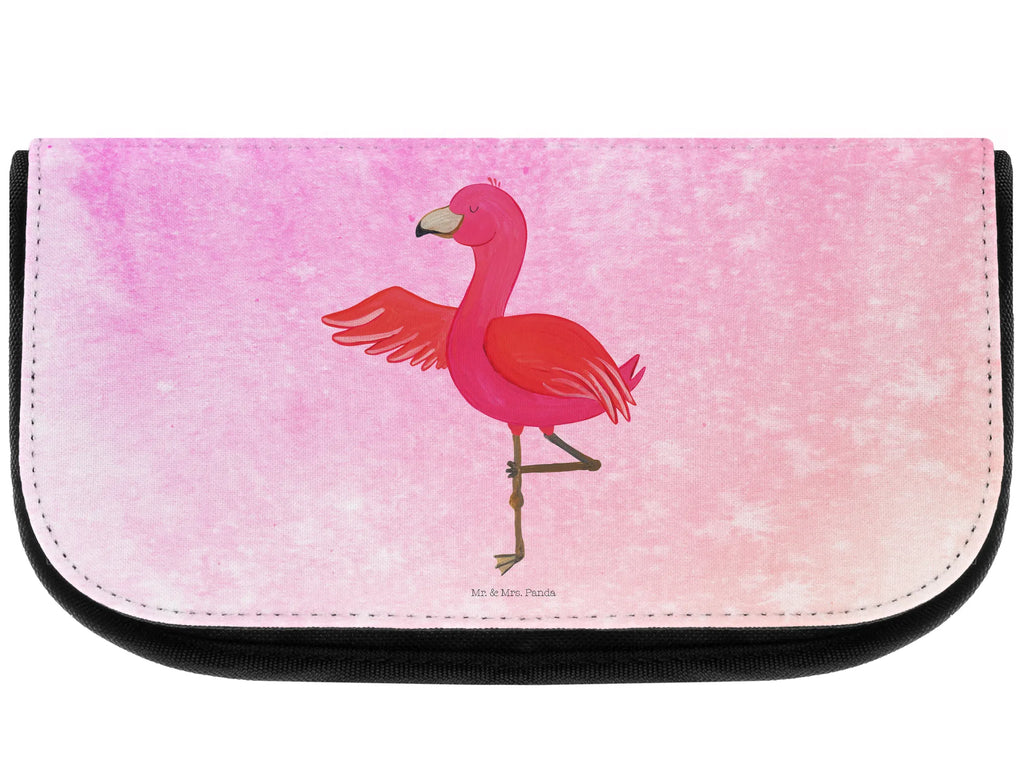 Kosmetiktasche Flamingo Yoga Kosmetikbeutel, Kulturtasche, Kulturbeutel, Schminktasche, Make-Up Tasche, Kosmetiktasche, Beauty Bag, Kosmetiktasche Damen, Make Up Tasche, Kosmetik Tasche, Kosmetiktasche Klein, Kleine Kosmetiktasche, Schminktasche Klein, Kosmetiktasche Mit Fächern, Schminktäschen, Schminke Tasche, Kosmetiktaschen Damen, Beauty Case, Schmink Täschchen, Flamingo, Vogel, Yoga, Namaste, Achtsamkeit, Yoga-Übung, Entspannung, Ärger, Aufregen, Tiefenentspannung