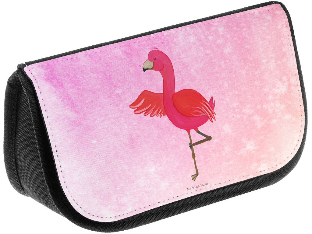 Kosmetiktasche Flamingo Yoga Kosmetikbeutel, Kulturtasche, Kulturbeutel, Schminktasche, Make-Up Tasche, Kosmetiktasche, Beauty Bag, Kosmetiktasche Damen, Make Up Tasche, Kosmetik Tasche, Kosmetiktasche Klein, Kleine Kosmetiktasche, Schminktasche Klein, Kosmetiktasche Mit Fächern, Schminktäschen, Schminke Tasche, Kosmetiktaschen Damen, Beauty Case, Schmink Täschchen, Flamingo, Vogel, Yoga, Namaste, Achtsamkeit, Yoga-Übung, Entspannung, Ärger, Aufregen, Tiefenentspannung