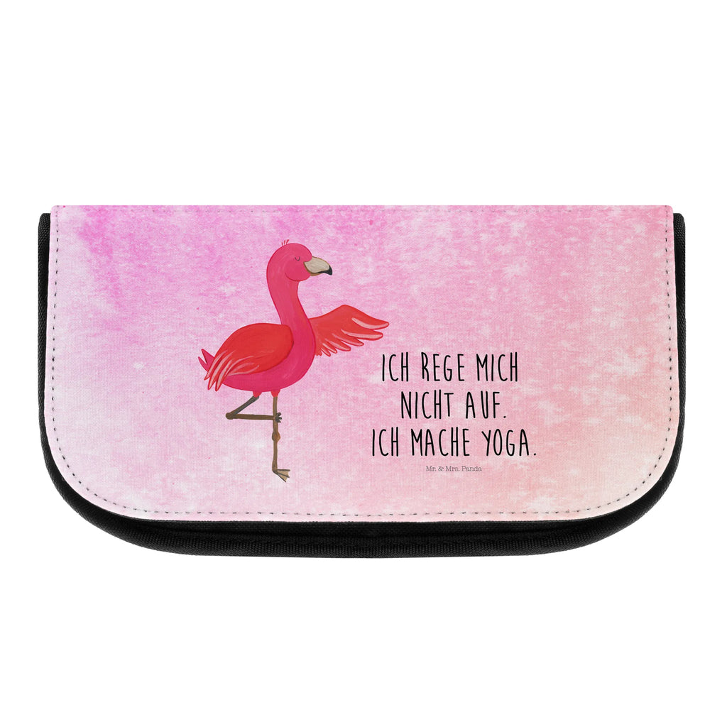 Kosmetiktasche Flamingo Yoga Kosmetikbeutel, Kulturtasche, Kulturbeutel, Schminktasche, Make-Up Tasche, Kosmetiktasche, Beauty Bag, Kosmetiktasche Damen, Make Up Tasche, Kosmetik Tasche, Kosmetiktasche Klein, Kleine Kosmetiktasche, Schminktasche Klein, Kosmetiktasche Mit Fächern, Schminktäschen, Schminke Tasche, Kosmetiktaschen Damen, Beauty Case, Schmink Täschchen, Flamingo, Vogel, Yoga, Namaste, Achtsamkeit, Yoga-Übung, Entspannung, Ärger, Aufregen, Tiefenentspannung