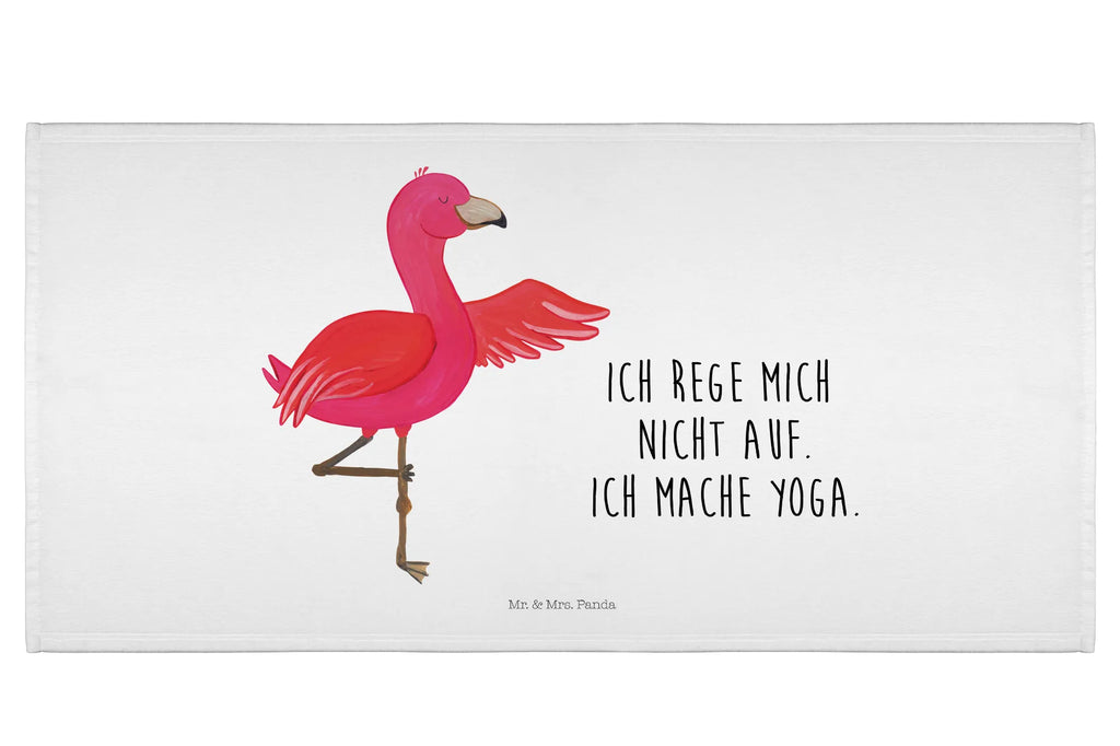 Handtuch Flamingo Yoga Handtuch, Badehandtuch, Badezimmer, Handtücher, groß, Kinder, Baby, Flamingo, Vogel, Yoga, Namaste, Achtsamkeit, Yoga-Übung, Entspannung, Ärger, Aufregen, Tiefenentspannung