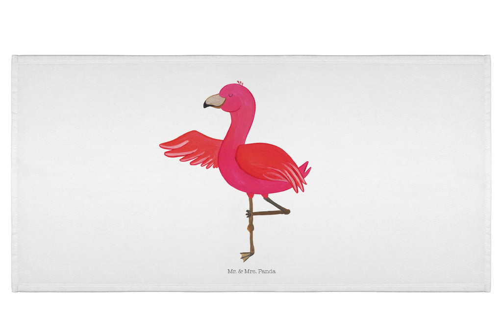 Handtuch Flamingo Yoga Handtuch, Badehandtuch, Badezimmer, Handtücher, groß, Kinder, Baby, Flamingo, Vogel, Yoga, Namaste, Achtsamkeit, Yoga-Übung, Entspannung, Ärger, Aufregen, Tiefenentspannung