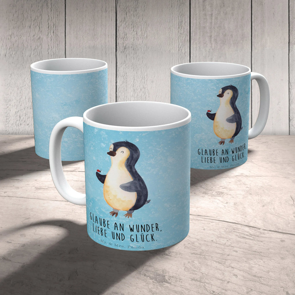 Tasse Pinguin Marienkäfer Tasse, Kaffeetasse, Teetasse, Becher, Kaffeebecher, Teebecher, Keramiktasse, Porzellantasse, Büro Tasse, Geschenk Tasse, Tasse Sprüche, Tasse Motive, Kaffeetassen, Tasse bedrucken, Designer Tasse, Cappuccino Tassen, Schöne Teetassen, Pinguin, Pinguine, Marienkäfer, Liebe, Wunder, Glück, Freude, Lebensfreude