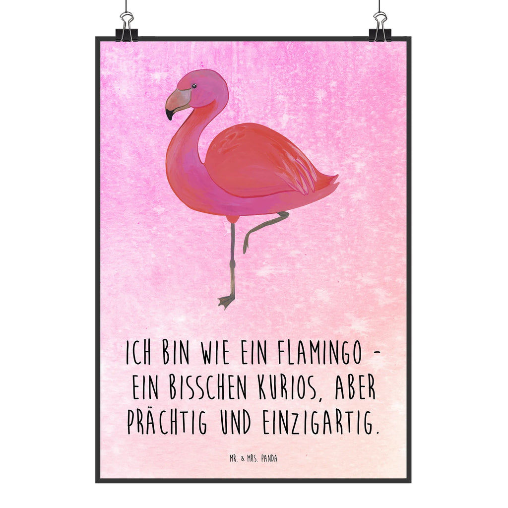 Poster Flamingo Classic Poster, Wandposter, Bild, Wanddeko, Küchenposter, Kinderposter, Wanddeko Bild, Raumdekoration, Wanddekoration, Handgemaltes Poster, Mr. & Mrs. Panda Poster, Designposter, Kunstdruck, Posterdruck, Flamingo, Einzigartig, Selbstliebe, Stolz, ich, für mich, Spruch, Freundin, Freundinnen, Außenseiter, Sohn, Tochter, Geschwister