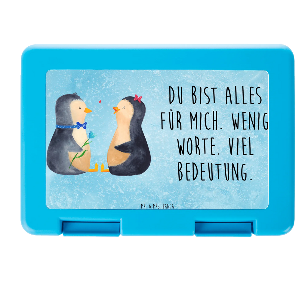 Brotdose Pinguin Pärchen Brotbox, Snackbox, Lunch box, Butterbrotdose, Brotzeitbox, Pinguin, Pinguine, Liebe, Liebespaar, Liebesbeweis, Liebesgeschenk, Verlobung, Jahrestag, Hochzeitstag, Hochzeit, Hochzeitsgeschenk, große Liebe, Traumpaar