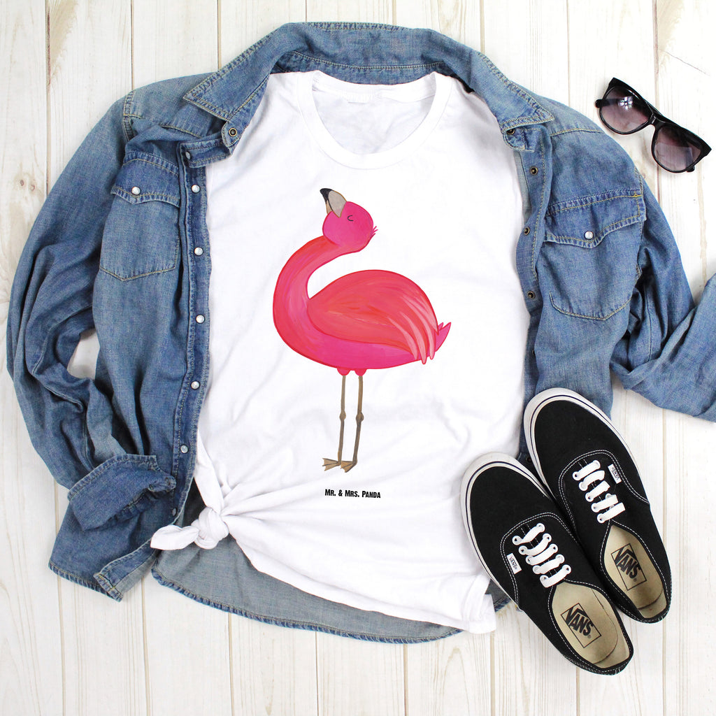 T-Shirt Standard Flamingo stolz T-Shirt, Shirt, Tshirt, Lustiges T-Shirt, T-Shirt mit Spruch, Party, Junggesellenabschied, Jubiläum, Geburstag, Herrn, Damen, Männer, Frauen, Schlafshirt, Nachthemd, Sprüche, Flamingo, stolz, Freude, Selbstliebe, Selbstakzeptanz, Freundin, beste Freundin, Tochter, Mama, Schwester