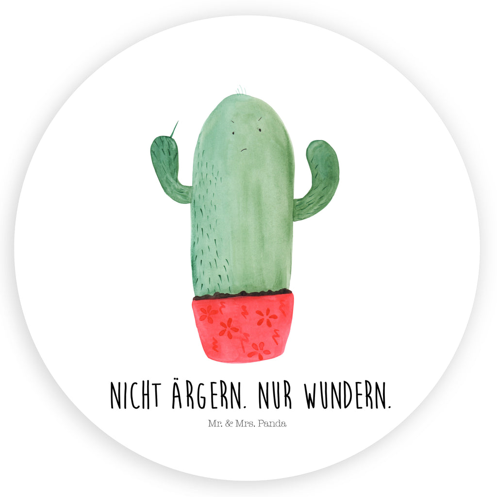 Rund Aufkleber Kaktus wütend Sticker, Aufkleber, Etikett, Kaktus, Kakteen, ärgern, Büro, Schule, Büroalltag, Chefin, Kollege, Kollegin, wütend