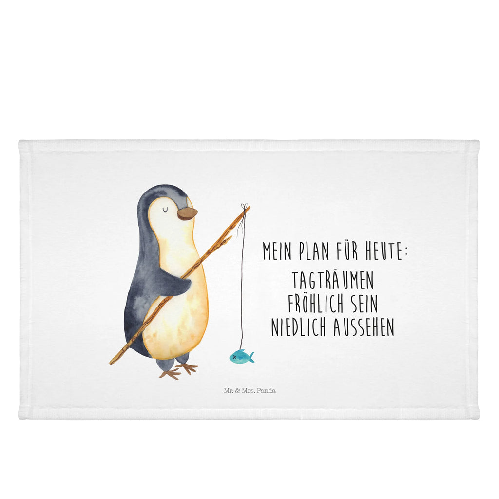 Handtuch Pinguin Angler Handtuch, Badehandtuch, Badezimmer, Handtücher, groß, Kinder, Baby, Pinguin, Pinguine, Angeln, Angler, Tagträume, Hobby, Plan, Planer, Tagesplan, Neustart, Motivation, Geschenk, Freundinnen, Geschenkidee, Urlaub, Wochenende