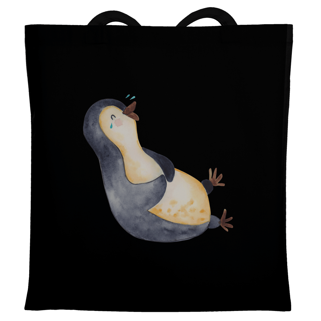 Tragetasche Pinguin Lachen Beuteltasche, Beutel, Einkaufstasche, Jutebeutel, Stoffbeutel, Tasche, Shopper, Umhängetasche, Strandtasche, Schultertasche, Stofftasche, Tragetasche, Badetasche, Jutetasche, Einkaufstüte, Laptoptasche, Pinguin, Pinguine, lustiger Spruch, Optimismus, Fröhlich, Lachen, Humor, Fröhlichkeit