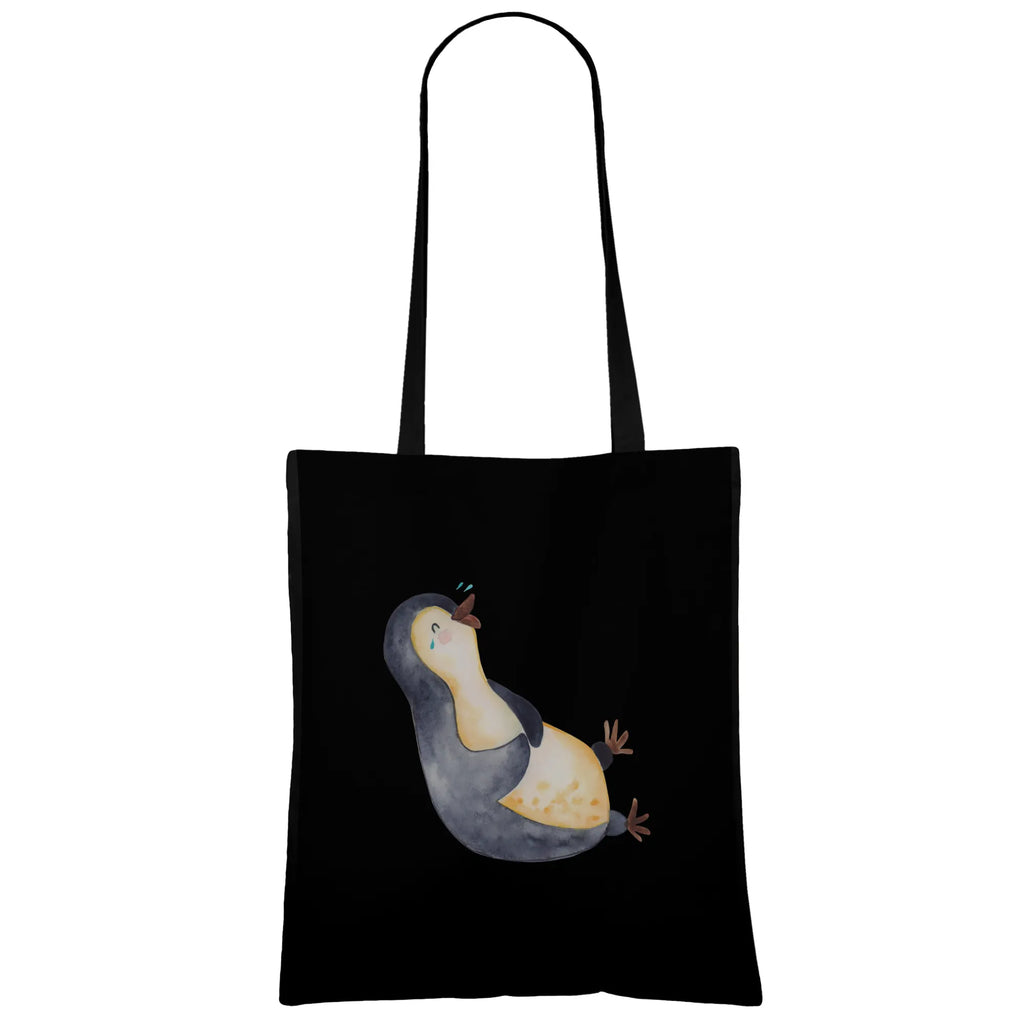 Tragetasche Pinguin Lachen Beuteltasche, Beutel, Einkaufstasche, Jutebeutel, Stoffbeutel, Tasche, Shopper, Umhängetasche, Strandtasche, Schultertasche, Stofftasche, Tragetasche, Badetasche, Jutetasche, Einkaufstüte, Laptoptasche, Pinguin, Pinguine, lustiger Spruch, Optimismus, Fröhlich, Lachen, Humor, Fröhlichkeit