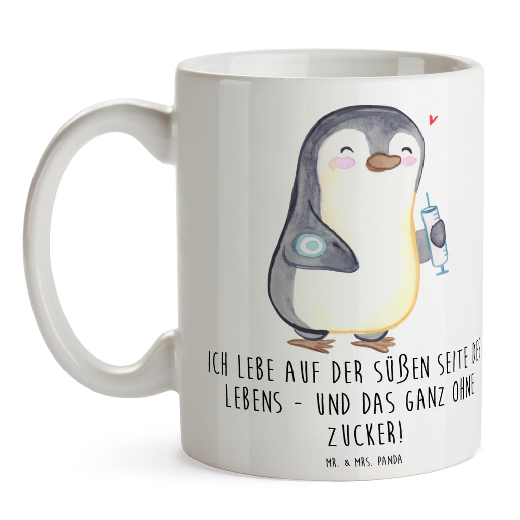 Tasse Pinguin Diabetes Tasse, Kaffeetasse, Teetasse, Becher, Kaffeebecher, Teebecher, Keramiktasse, Porzellantasse, Büro Tasse, Geschenk Tasse, Tasse Sprüche, Tasse Motive, Kaffeetassen, Tasse bedrucken, Designer Tasse, Cappuccino Tassen, Schöne Teetassen, Pinguin, Diabetes, Diabetes Mellitus, Zuckerkrankheit