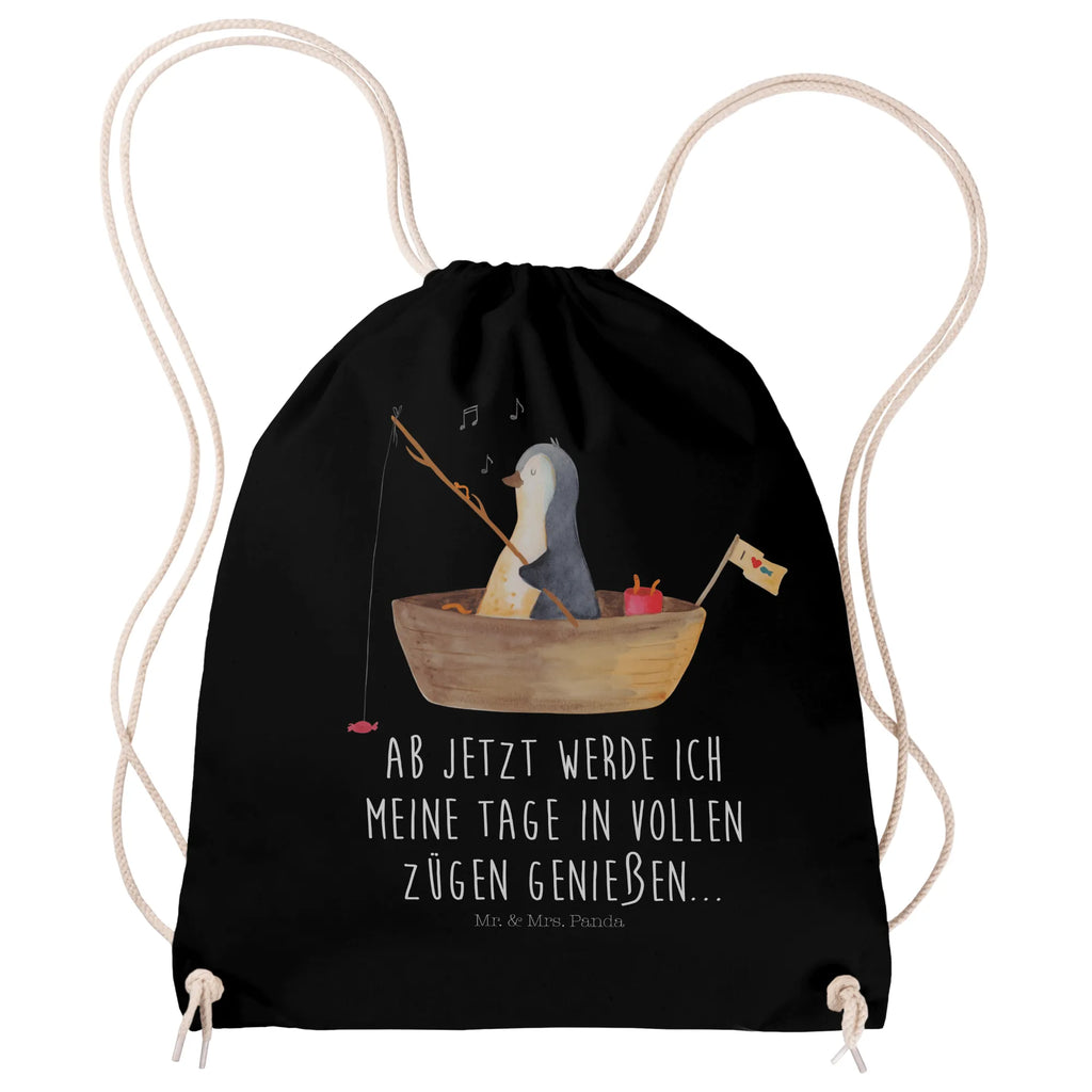 Sportbeutel Pinguin Angelboot Sportbeutel, Turnbeutel, Beutel, Sporttasche, Tasche, Stoffbeutel, Sportbeutel Kinder, Gymsack, Beutel Rucksack, Kleine Sporttasche, Sportzubehör, Turnbeutel Baumwolle, Pinguin, Pinguine, Angeln, Boot, Angelboot, Lebenslust, Leben, genießen, Motivation, Neustart, Neuanfang, Trennung, Scheidung, Geschenkidee Liebeskummer