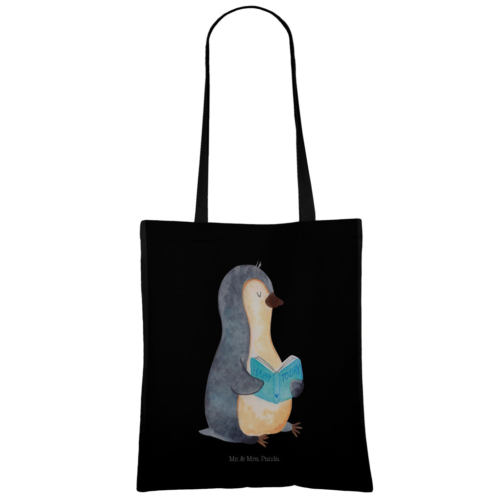 Tragetasche Pinguin Buch Beuteltasche, Beutel, Einkaufstasche, Jutebeutel, Stoffbeutel, Tasche, Shopper, Umhängetasche, Strandtasche, Schultertasche, Stofftasche, Tragetasche, Badetasche, Jutetasche, Einkaufstüte, Laptoptasche, Pinguin, Pinguine, Buch, Lesen, Bücherwurm, Nichtstun, Faulenzen, Ferien, Urlaub, Freizeit