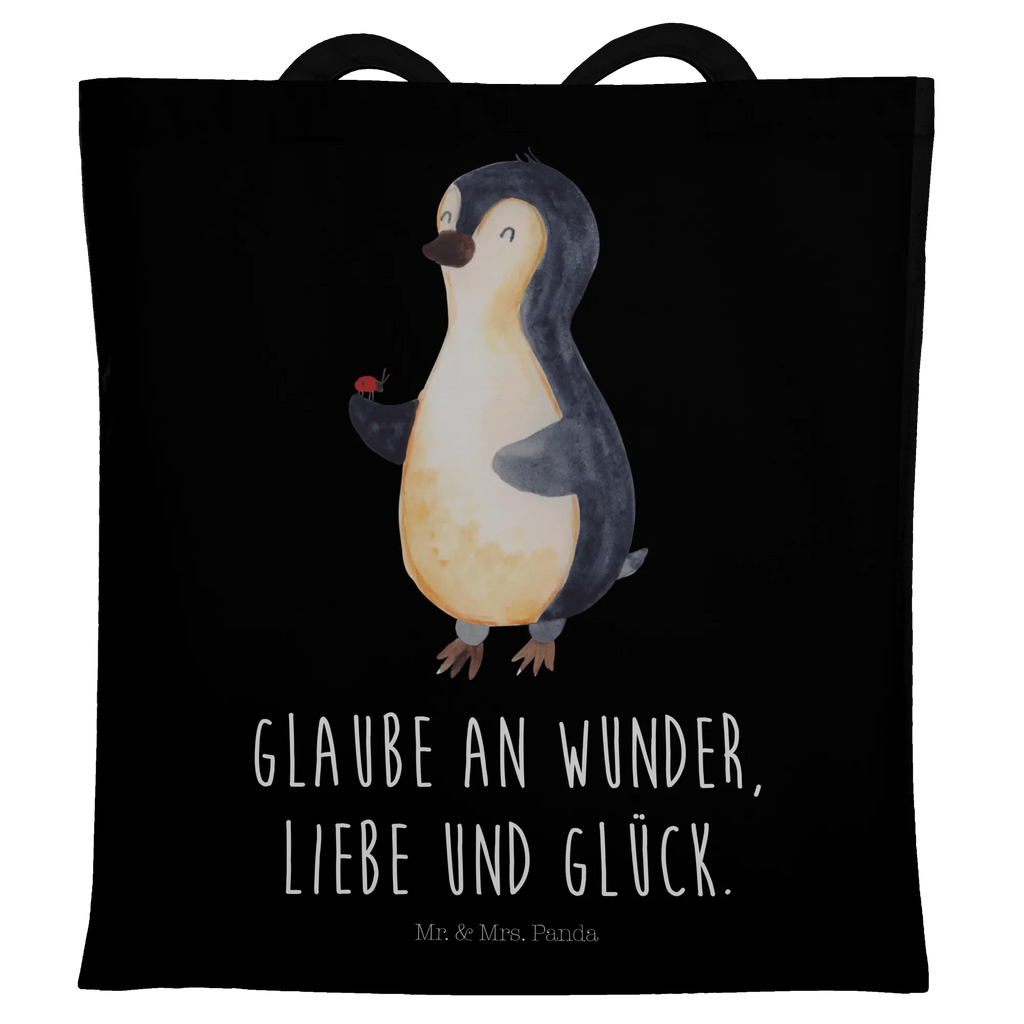 Tragetasche Pinguin Marienkäfer Beuteltasche, Beutel, Einkaufstasche, Jutebeutel, Stoffbeutel, Tasche, Shopper, Umhängetasche, Strandtasche, Schultertasche, Stofftasche, Tragetasche, Badetasche, Jutetasche, Einkaufstüte, Laptoptasche, Pinguin, Pinguine, Marienkäfer, Liebe, Wunder, Glück, Freude, Lebensfreude