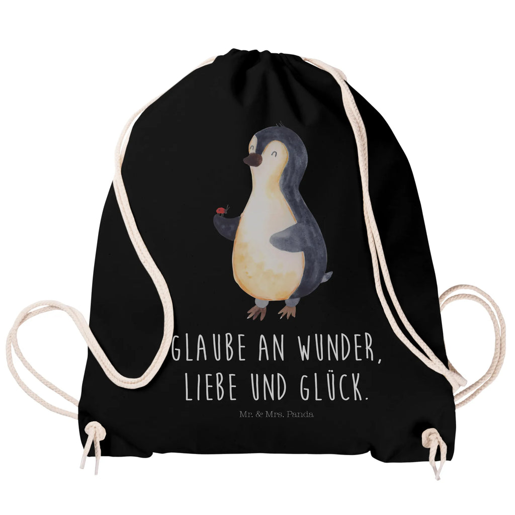 Sportbeutel Pinguin Marienkäfer Sportbeutel, Turnbeutel, Beutel, Sporttasche, Tasche, Stoffbeutel, Sportbeutel Kinder, Gymsack, Beutel Rucksack, Kleine Sporttasche, Sportzubehör, Turnbeutel Baumwolle, Pinguin, Pinguine, Marienkäfer, Liebe, Wunder, Glück, Freude, Lebensfreude