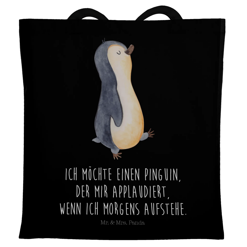 Tragetasche Pinguin marschieren Beuteltasche, Beutel, Einkaufstasche, Jutebeutel, Stoffbeutel, Tasche, Shopper, Umhängetasche, Strandtasche, Schultertasche, Stofftasche, Tragetasche, Badetasche, Jutetasche, Einkaufstüte, Laptoptasche, Pinguin, Pinguine, Frühaufsteher, Langschläfer, Bruder, Schwester, Familie