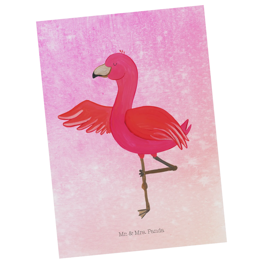 Postkarte Flamingo Yoga Postkarte, Karte, Geschenkkarte, Grußkarte, Einladung, Ansichtskarte, Geburtstagskarte, Einladungskarte, Dankeskarte, Ansichtskarten, Einladung Geburtstag, Einladungskarten Geburtstag, Flamingo, Vogel, Yoga, Namaste, Achtsamkeit, Yoga-Übung, Entspannung, Ärger, Aufregen, Tiefenentspannung