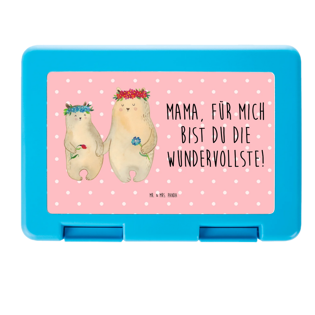 Brotdose Bären mit Blumenkranz Brotbox, Snackbox, Lunch box, Butterbrotdose, Brotzeitbox, Familie, Vatertag, Muttertag, Bruder, Schwester, Mama, Papa, Oma, Opa, Bär, Bären, Mutter, Mutti, Mami, Lieblingsmensch, Lieblingsmama, beste Mutter, weltbeste Mama, Geschenk Mama. Muttertag, Tochter, Kind, Kinder, Töchter, Family, Vorbild