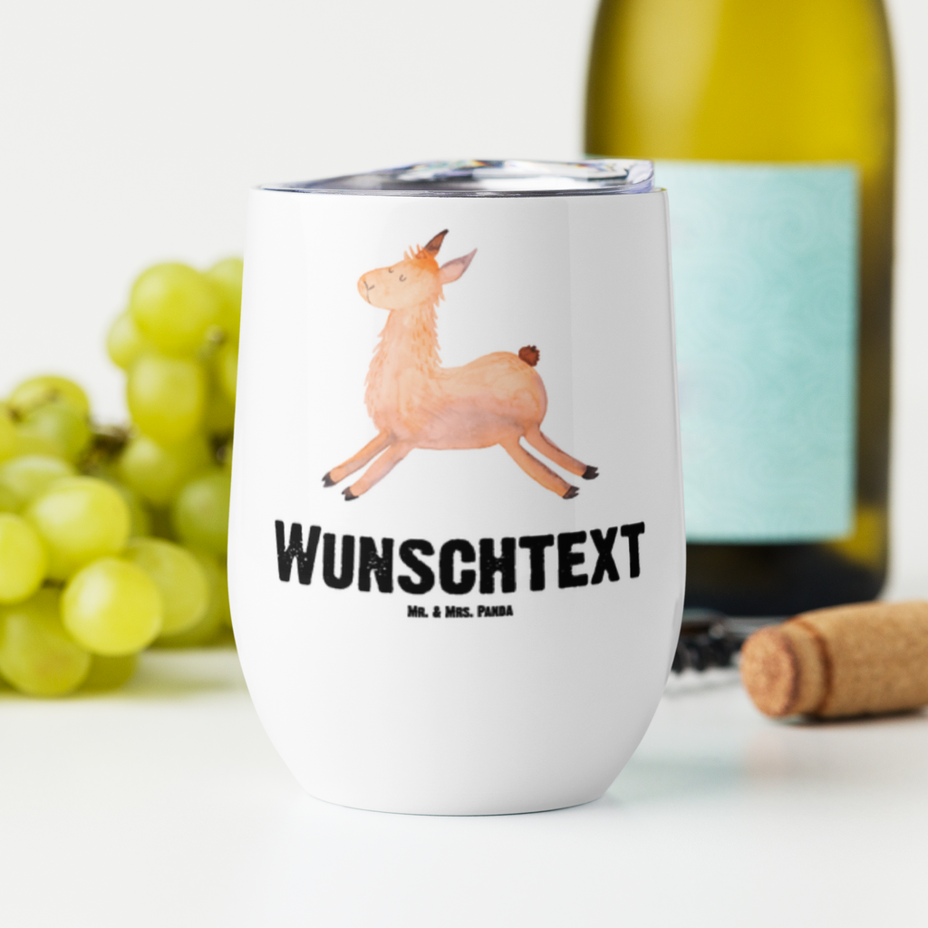 Personalisierter Weinbecher Lama springend Personalisierter Weinbecher, Personalisierter Glühwein Becher, Heißgetränke, Personalisierter Trinkbecher, Personalisierter Weinkelch, Personalisiertes Weingläser, hochwertiger Weinbecher, Weinbecher Reisen, Weinbecher unterwegs, Personalisertes Sommerglas, mit Namen, Wunschtext, Personalisierung, selbst bedrucken, Personalisiertes Weinglas, Lama, Alpaka, Lamas, Lieblingstag, Happy day, fröhlich, Glück, Freundin, Liebeskummer, Neustart, guten Morgen, Start, Prüfung, Abitur