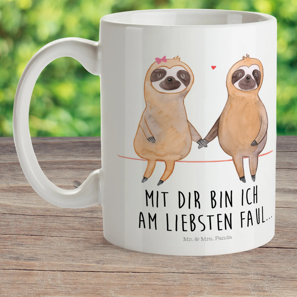 Kindertasse Faultier Pärchen Kindertasse, Kinder Tasse, Kunststoff Tasse, Kindergarten Tasse, Trinkbecher, Camping Becher, Kaffeetasse, Kunststoffbecher, Kindergartenbecher, Outdoorgeschirr, Kunststoffgeschirr, Reisebecher, Reisetasse, Kinderbecher, Bruchfeste Tasse, Bruchsichere Tasse, Plastik Tasse, Plastiktasse, Faultier, Faultier Geschenk, Faultier Deko, Faultiere, faul, Lieblingstier, Liebe, Liebespaar, Faultierliebe, Faultierpärchen, verliebt, verlobt, gemeinsam, relaxen, Pärchen, Beziehung, Langsamkeit