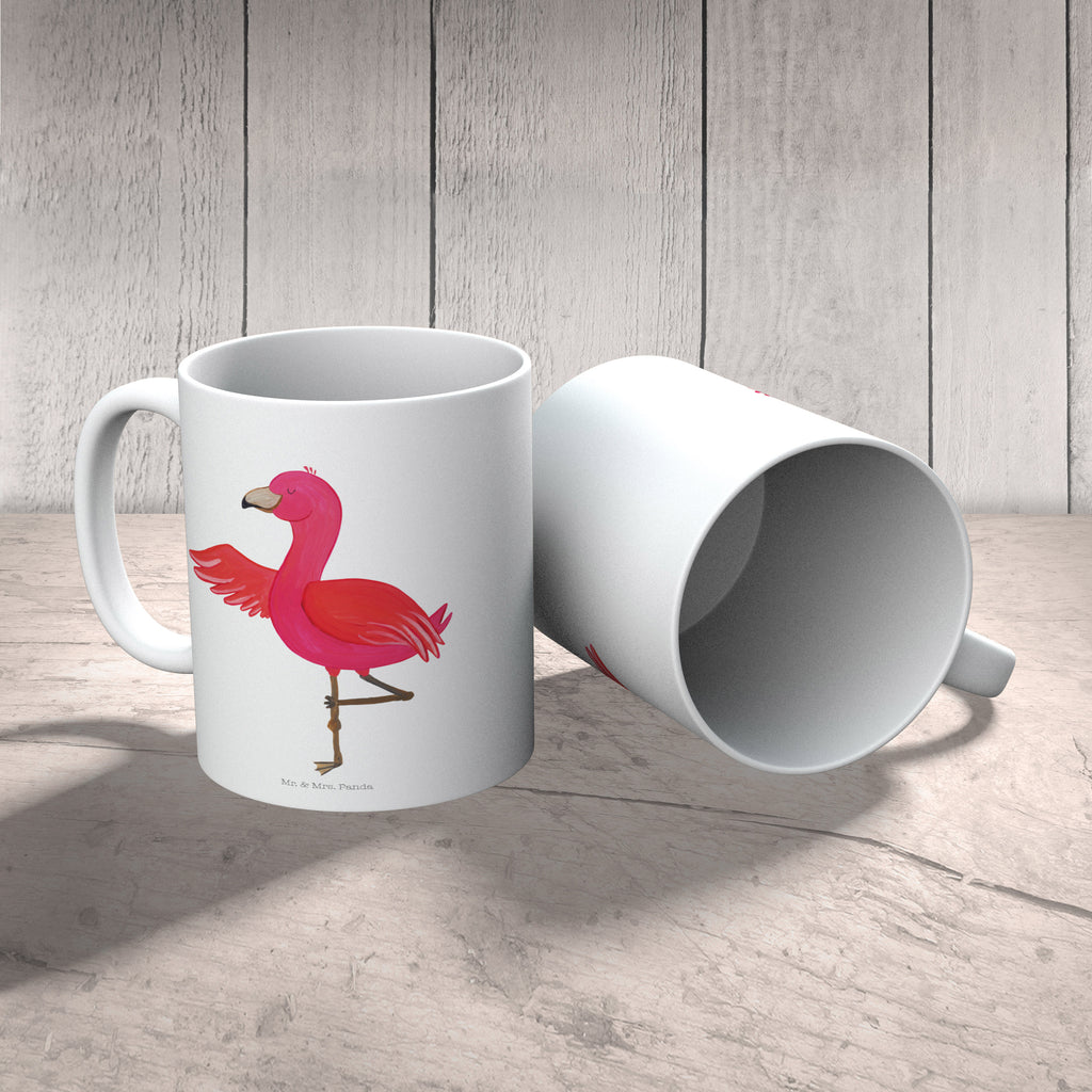 Kindertasse Flamingo Yoga Kindertasse, Kinder Tasse, Kunststoff Tasse, Kindergarten Tasse, Trinkbecher, Camping Becher, Kaffeetasse, Kunststoffbecher, Kindergartenbecher, Outdoorgeschirr, Kunststoffgeschirr, Reisebecher, Reisetasse, Kinderbecher, Bruchfeste Tasse, Bruchsichere Tasse, Plastik Tasse, Plastiktasse, Flamingo, Vogel, Yoga, Namaste, Achtsamkeit, Yoga-Übung, Entspannung, Ärger, Aufregen, Tiefenentspannung