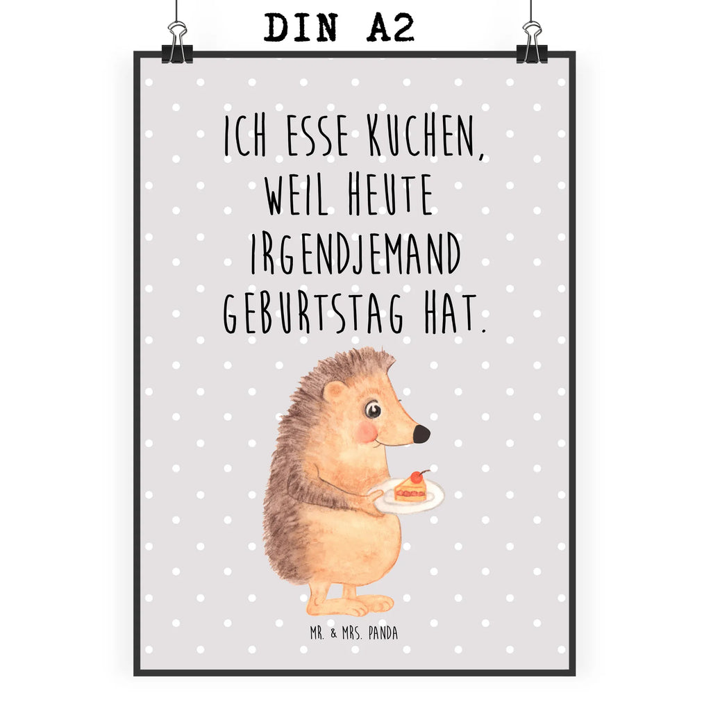 Poster Igel Kuchenstück Poster, Wandposter, Bild, Wanddeko, Küchenposter, Kinderposter, Wanddeko Bild, Raumdekoration, Wanddekoration, Handgemaltes Poster, Mr. & Mrs. Panda Poster, Designposter, Kunstdruck, Posterdruck, Tiermotive, Gute Laune, lustige Sprüche, Tiere, Igel, Essen Spruch, Kuchen, Backen Geschenk, Kuchen backen, Einladung Party, Geburtstagskuchen, Torte