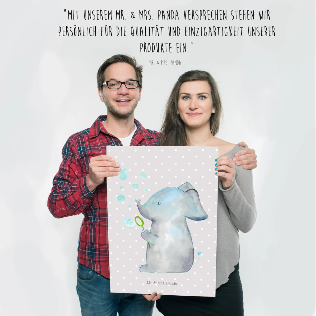 Poster Elefant Seifenblasen Poster, Wandposter, Bild, Wanddeko, Küchenposter, Kinderposter, Wanddeko Bild, Raumdekoration, Wanddekoration, Handgemaltes Poster, Mr. & Mrs. Panda Poster, Designposter, Kunstdruck, Posterdruck, Tiermotive, Gute Laune, lustige Sprüche, Tiere, Elefant, Elefanten, Dickhäuter, Rüsseltier, Seifenblasen, Liebe, Heimat, Gefühl. Daheim, Liebesbeweis, Liebesspruch