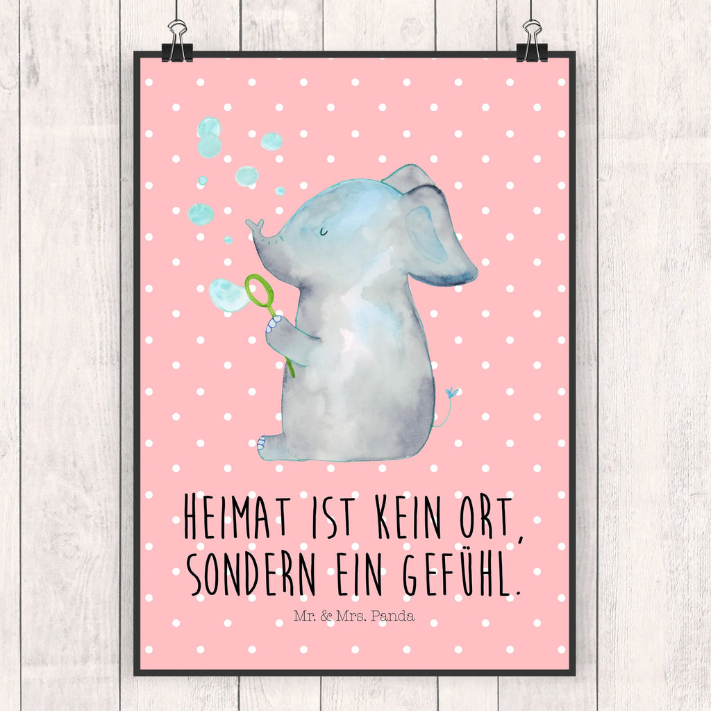 Poster Elefant Seifenblasen Poster, Wandposter, Bild, Wanddeko, Küchenposter, Kinderposter, Wanddeko Bild, Raumdekoration, Wanddekoration, Handgemaltes Poster, Mr. & Mrs. Panda Poster, Designposter, Kunstdruck, Posterdruck, Tiermotive, Gute Laune, lustige Sprüche, Tiere, Elefant, Elefanten, Dickhäuter, Rüsseltier, Seifenblasen, Liebe, Heimat, Gefühl. Daheim, Liebesbeweis, Liebesspruch