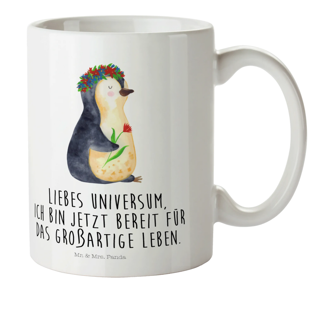 Kindertasse Pinguin Blumenkranz Kindertasse, Kinder Tasse, Kunststoff Tasse, Kindergarten Tasse, Trinkbecher, Camping Becher, Kaffeetasse, Kunststoffbecher, Kindergartenbecher, Outdoorgeschirr, Kunststoffgeschirr, Reisebecher, Reisetasse, Kinderbecher, Bruchfeste Tasse, Bruchsichere Tasse, Plastik Tasse, Plastiktasse, Pinguin, Pinguine, Blumenkranz, Universum, Leben, Wünsche, Ziele, Lebensziele, Motivation, Lebenslust, Liebeskummer, Geschenkidee