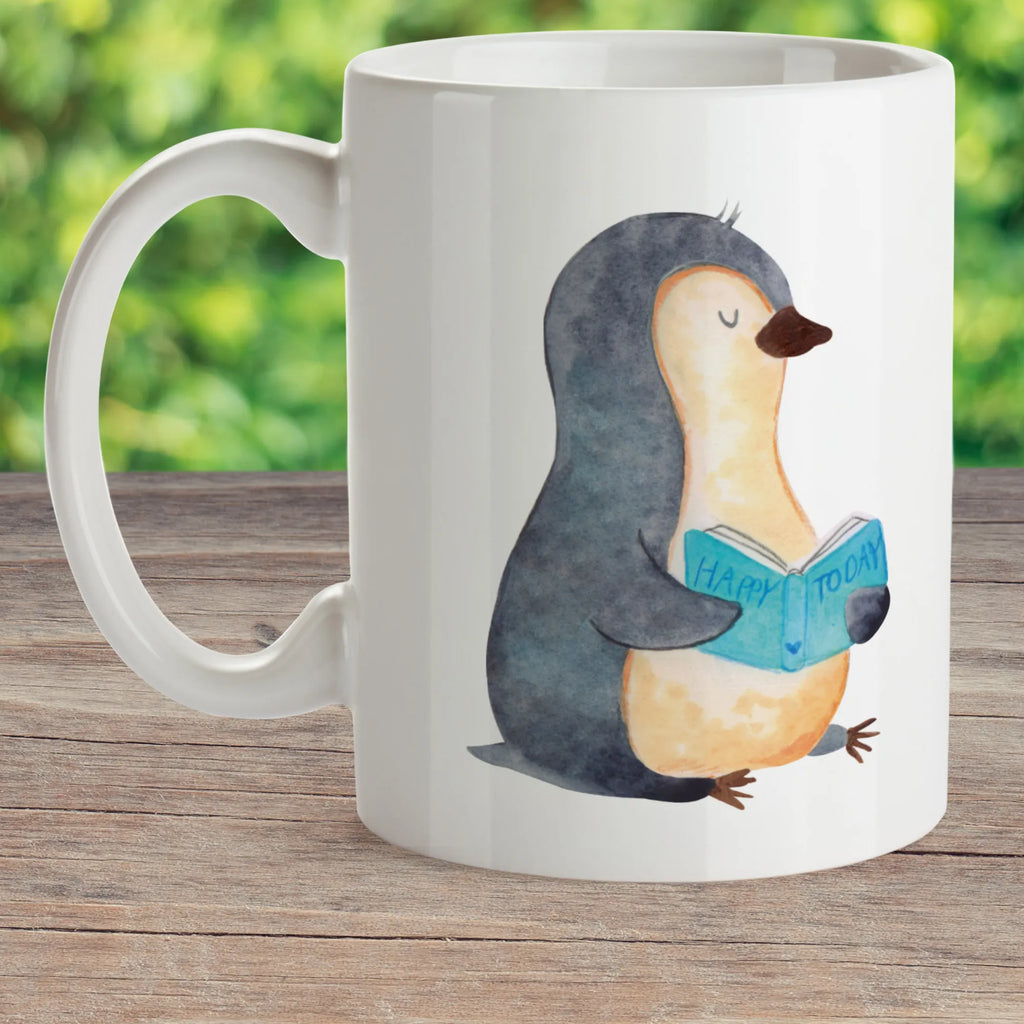 Kindertasse Pinguin Buch Kindertasse, Kinder Tasse, Kunststoff Tasse, Kindergarten Tasse, Trinkbecher, Camping Becher, Kaffeetasse, Kunststoffbecher, Kindergartenbecher, Outdoorgeschirr, Kunststoffgeschirr, Reisebecher, Reisetasse, Kinderbecher, Bruchfeste Tasse, Bruchsichere Tasse, Plastik Tasse, Plastiktasse, Pinguin, Pinguine, Buch, Lesen, Bücherwurm, Nichtstun, Faulenzen, Ferien, Urlaub, Freizeit