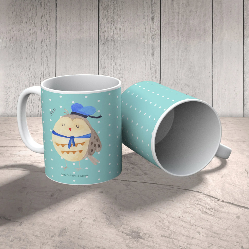 Tasse Eule Matrose Tasse, Kaffeetasse, Teetasse, Becher, Kaffeebecher, Teebecher, Keramiktasse, Porzellantasse, Büro Tasse, Geschenk Tasse, Tasse Sprüche, Tasse Motive, Kaffeetassen, Tasse bedrucken, Designer Tasse, Cappuccino Tassen, Schöne Teetassen, Eule, Eule Spruch, Eule Deko, Owl, Wortspiel lustig, Matrose, Freundin, Ehe, Seefahrer, Heimathafen, Hochzeitstag Geschenk