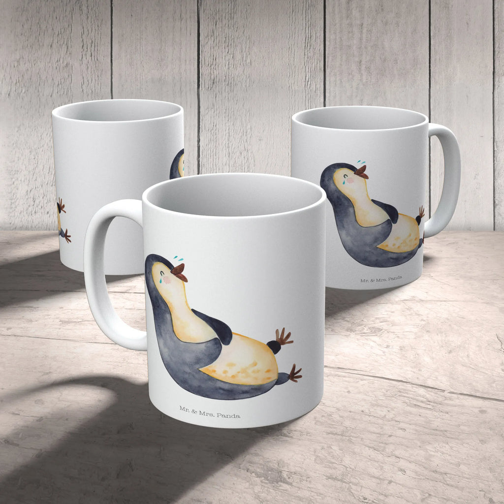 Tasse Pinguin Lachen Tasse, Kaffeetasse, Teetasse, Becher, Kaffeebecher, Teebecher, Keramiktasse, Porzellantasse, Büro Tasse, Geschenk Tasse, Tasse Sprüche, Tasse Motive, Kaffeetassen, Tasse bedrucken, Designer Tasse, Cappuccino Tassen, Schöne Teetassen, Pinguin, Pinguine, lustiger Spruch, Optimismus, Fröhlich, Lachen, Humor, Fröhlichkeit