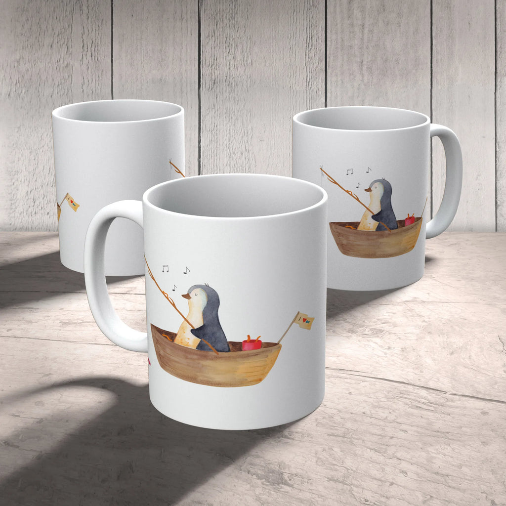 Tasse Pinguin Angelboot Tasse, Kaffeetasse, Teetasse, Becher, Kaffeebecher, Teebecher, Keramiktasse, Porzellantasse, Büro Tasse, Geschenk Tasse, Tasse Sprüche, Tasse Motive, Kaffeetassen, Tasse bedrucken, Designer Tasse, Cappuccino Tassen, Schöne Teetassen, Pinguin, Pinguine, Angeln, Boot, Angelboot, Lebenslust, Leben, genießen, Motivation, Neustart, Neuanfang, Trennung, Scheidung, Geschenkidee Liebeskummer