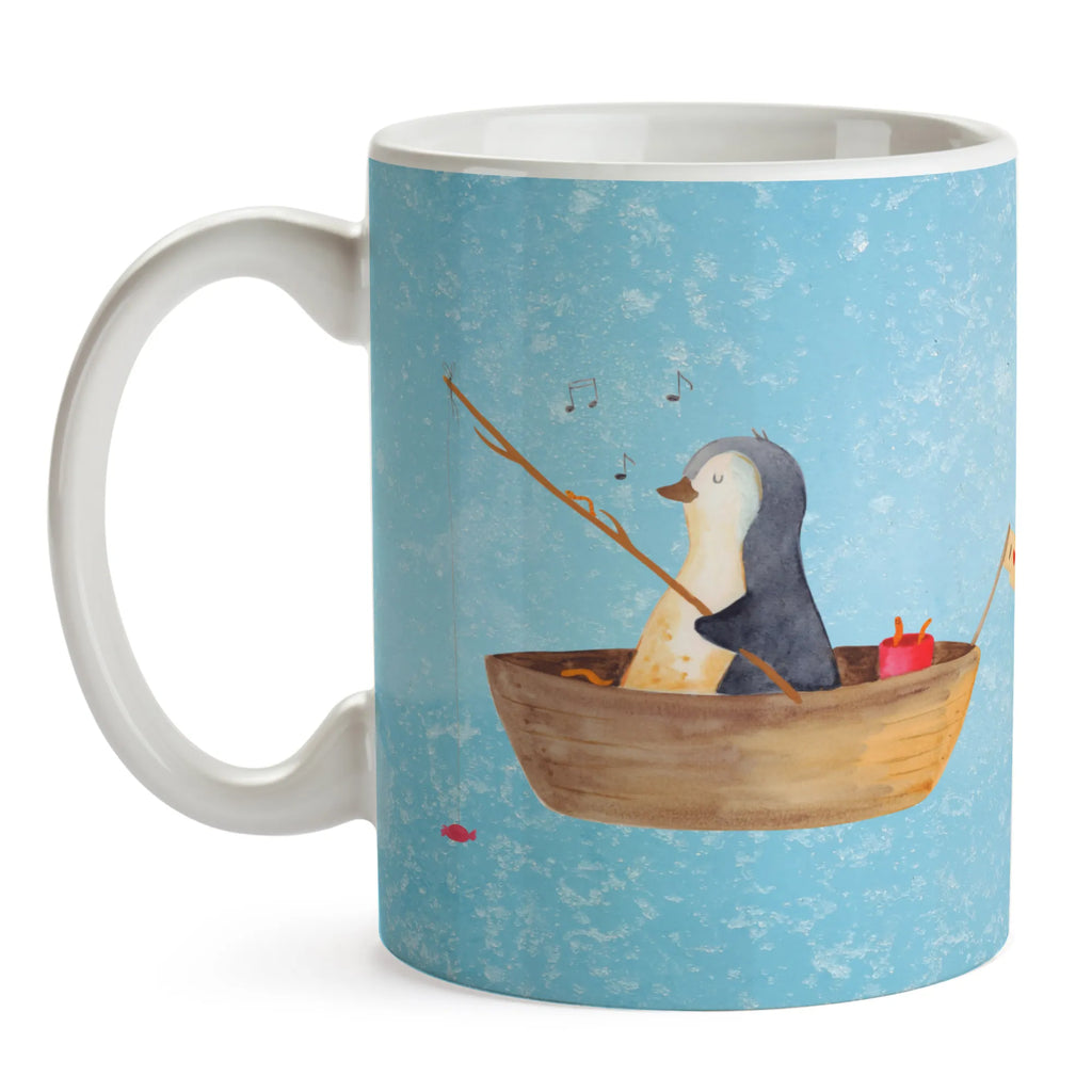 Tasse Pinguin Angelboot Tasse, Kaffeetasse, Teetasse, Becher, Kaffeebecher, Teebecher, Keramiktasse, Porzellantasse, Büro Tasse, Geschenk Tasse, Tasse Sprüche, Tasse Motive, Kaffeetassen, Tasse bedrucken, Designer Tasse, Cappuccino Tassen, Schöne Teetassen, Pinguin, Pinguine, Angeln, Boot, Angelboot, Lebenslust, Leben, genießen, Motivation, Neustart, Neuanfang, Trennung, Scheidung, Geschenkidee Liebeskummer