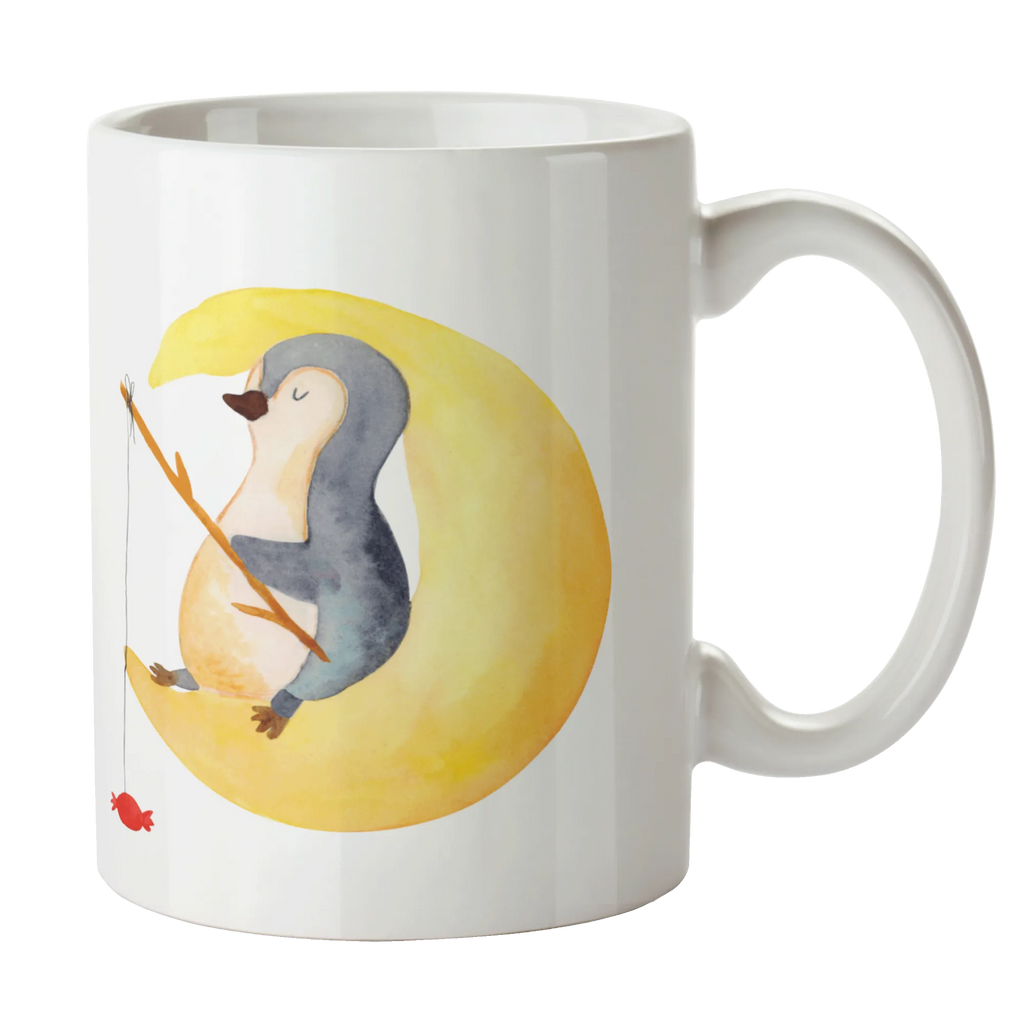 Tasse Pinguin Mond Tasse, Kaffeetasse, Teetasse, Becher, Kaffeebecher, Teebecher, Keramiktasse, Porzellantasse, Büro Tasse, Geschenk Tasse, Tasse Sprüche, Tasse Motive, Kaffeetassen, Tasse bedrucken, Designer Tasse, Cappuccino Tassen, Schöne Teetassen, Pinguin, Pinguine, Spruch, schlafen, Nachtruhe, Einschlafen, Schlafzimmer, Schlafstörungen, Gästezimmer