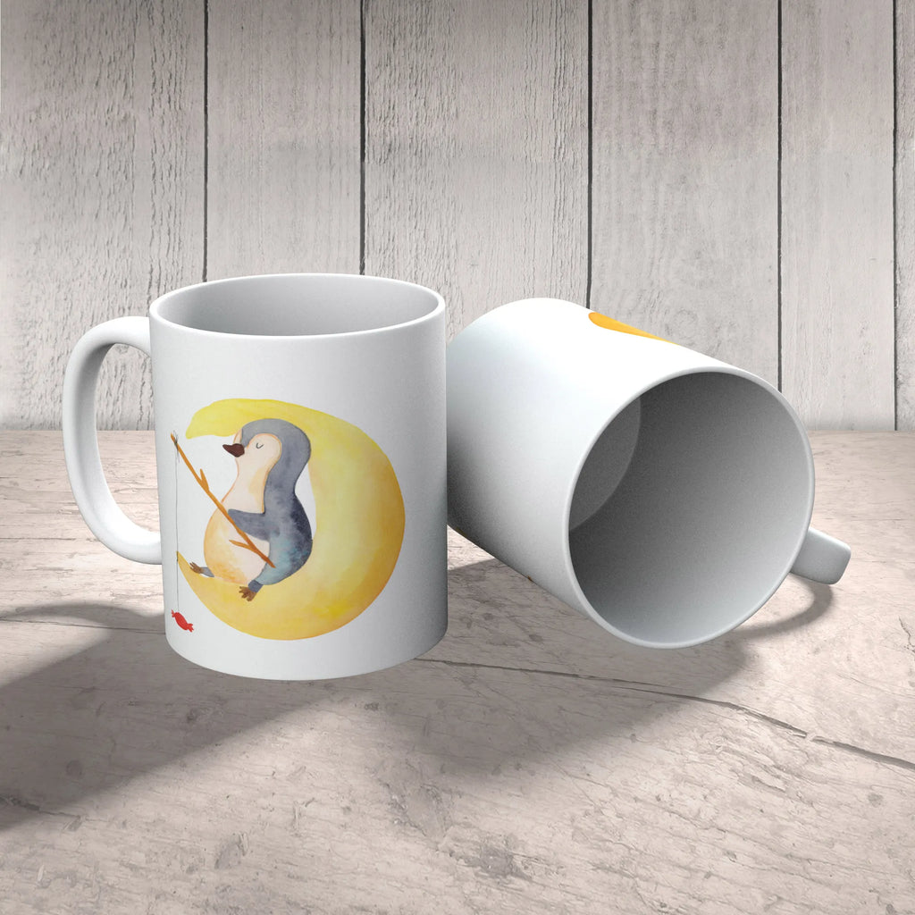 Tasse Pinguin Mond Tasse, Kaffeetasse, Teetasse, Becher, Kaffeebecher, Teebecher, Keramiktasse, Porzellantasse, Büro Tasse, Geschenk Tasse, Tasse Sprüche, Tasse Motive, Kaffeetassen, Tasse bedrucken, Designer Tasse, Cappuccino Tassen, Schöne Teetassen, Pinguin, Pinguine, Spruch, schlafen, Nachtruhe, Einschlafen, Schlafzimmer, Schlafstörungen, Gästezimmer